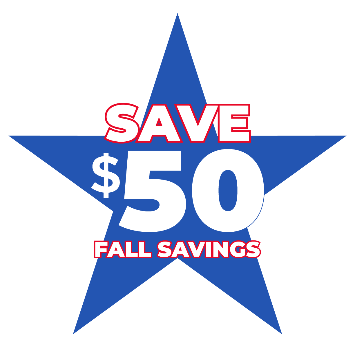 $50 Fall Savings